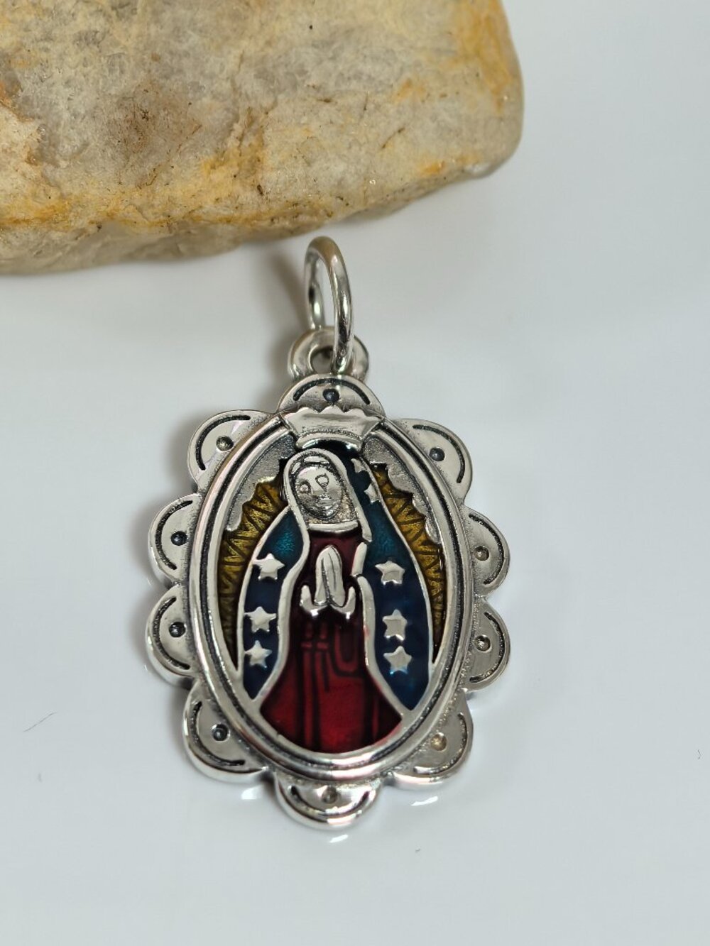 James Avery Enamel Virgin of Guadalupe Charm, S925 Silver Jewelry (Women's)
